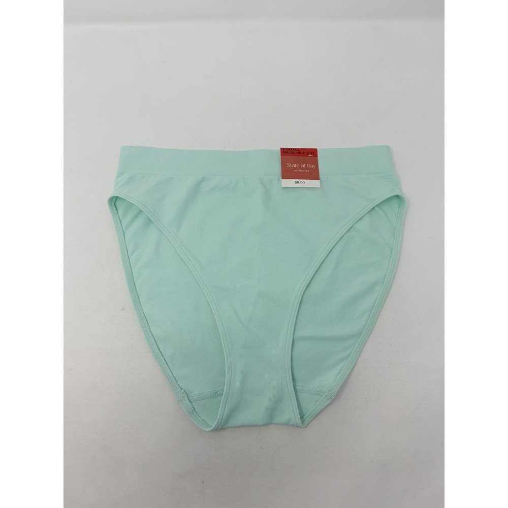 State of the Day Womens Size Small Seamless High Cut Panty Light Mint Green 659